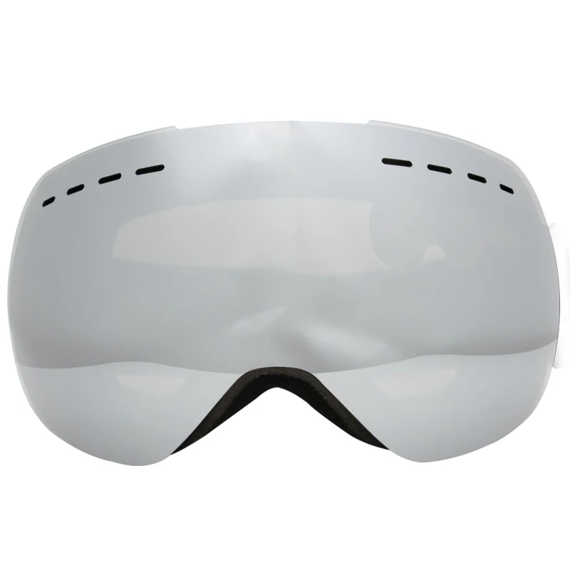 Silvery Lens VANREE брендовые лыжные очки с двойными линзами Анти-Туман Лыжные очки для мужчин женщин маска снежные очки Взрослые очки для катания на лыжах и сноуборде HXYJ017 - Цвет: Silvery Lens