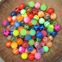 30pcslot funny toy balls mixed bouncy ball solid floating bouncing child elastic rubber ball of bouncy toy 25mm