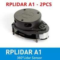 2 pcs rplidar a1m8 2d 360 degree 12 meters scanning radius lidar sensor scanner for obstacle avoidance and navigation of robots
