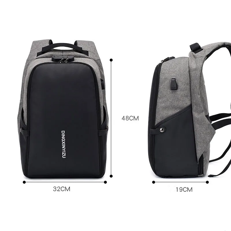 Мужской рюкзак с защитой от кражи многофункциональная Водонепроницаемая