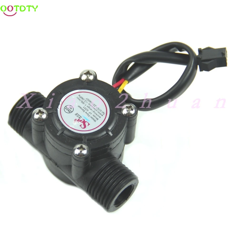 1 шт. датчик расхода воды расходомер Холла Датчик контроль 30 л/мин 2.0MPa|water flow sensor|flow