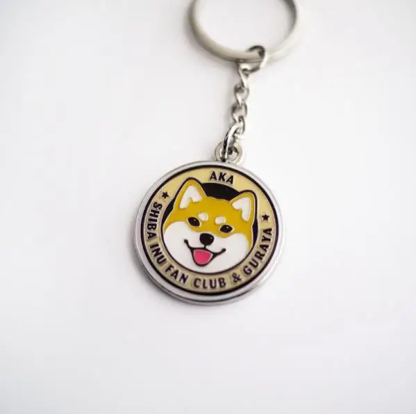 Kabosu собака брелок милый Шиба ину шаблон брелок Doge брелок металлический Шиба ину брелок