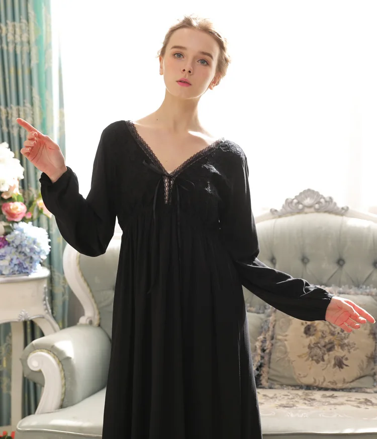 Fdfklak весенне Летняя Сексуальная женская ночная рубашка хлопковая длинная