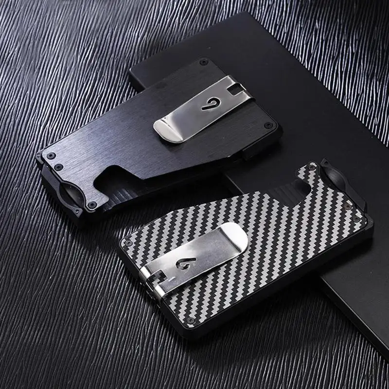 Новый Модный тонкий карбоновый бизнес кредитный держатель для Карт RFID