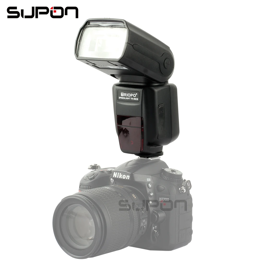 Triopo TR-982N III ttl Speedlite накамерная вспышка GN58 с lcd+ TX G4 2,4G для Nikon D600 D800E D7000 D300 D80