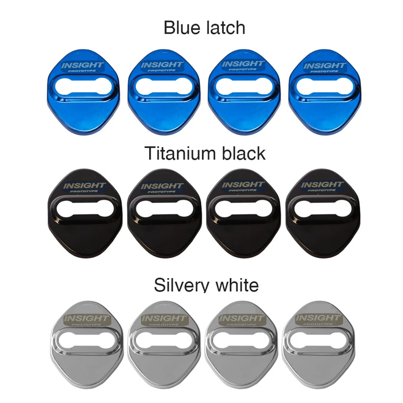 

4PCS Car Door Lock Buckle Latch Stop Anti Rust Door Lock cover Protect Buckle Cover for Honda 3rd INSIGHT 2018-2019