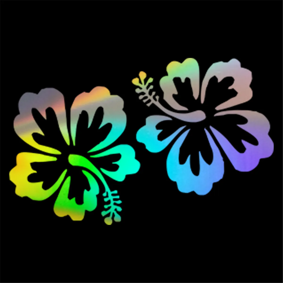 

Hibiscus Цветочная стена стандартная дверь Автомобильная наклейка ноутбук Авто Грузовик