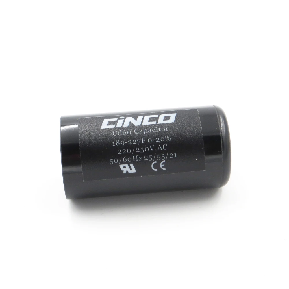 189 227MFD 220 V 250 275 CD60 пусковые конденсаторы двигателя RV запуск ing 227 mf uf компрессор HVAC