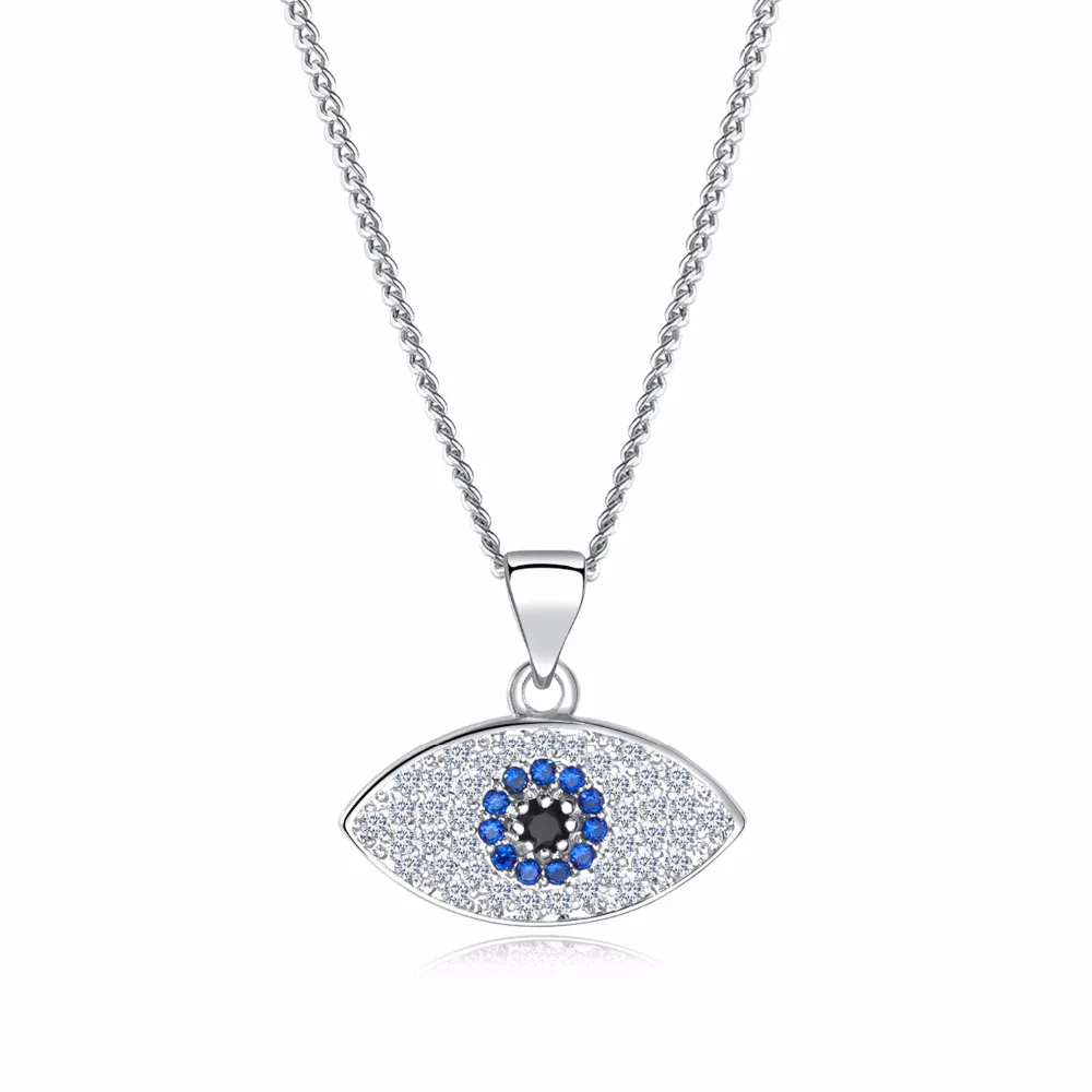 Evil Eye Дизайн женщина ожерелья Классический сплав с кубического циркония Для