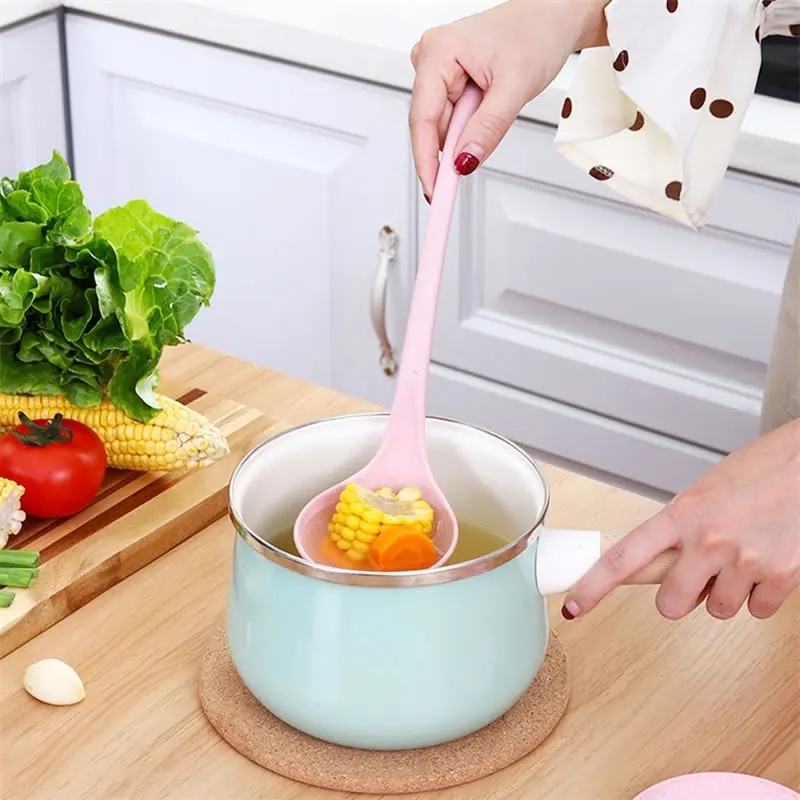 Пластиковая ручка лебедя пшеничная соломенная ковш нерушимая большая круглая