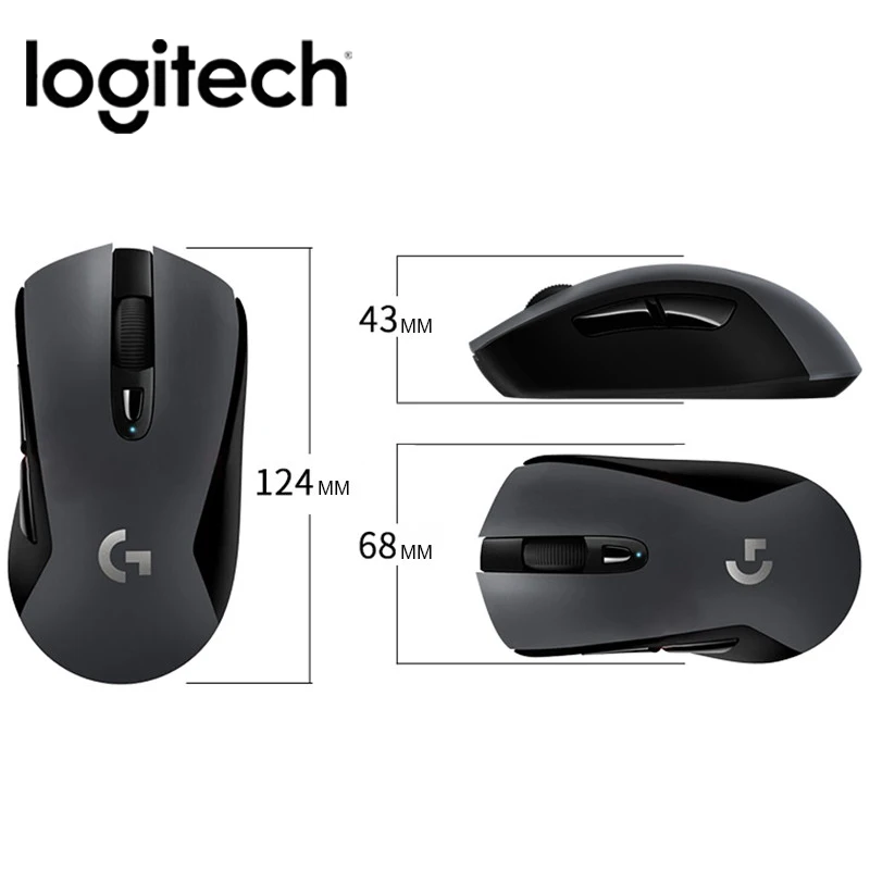 Оригинальная Беспроводная игровая мышь Logitich G603 LIGHTSPEED 12000 dpi, оптическая Bluetooth мышь для ПК, ноутбука, эргономичная официальная мышь