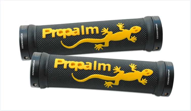 Propalm Gecko противоударные резиновые велосипедные ручки для шоссейного велосипеда MTB алюминиевый торцевой стержень с двойным фиксированным концом велосипедного руля