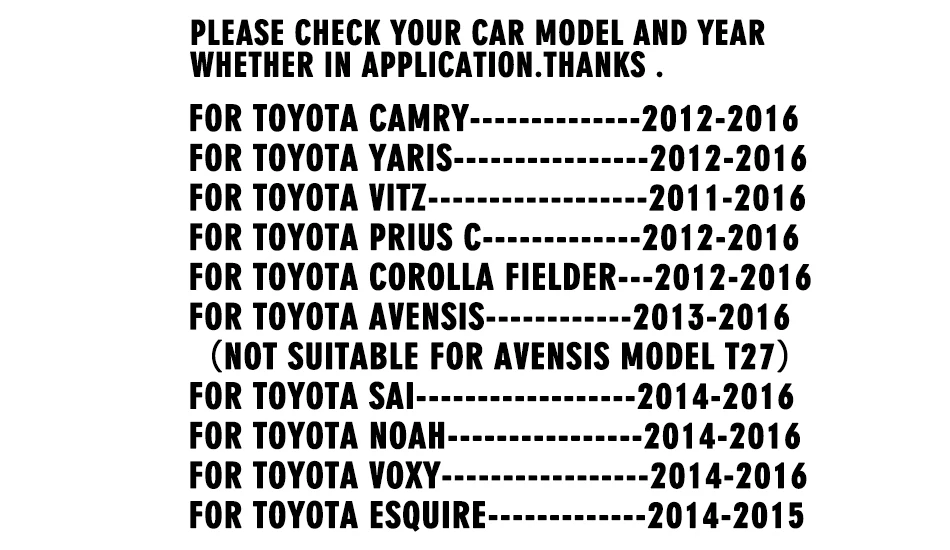 CARLitek безотказные автомобильные номерные знаки для Toyota Corolla Camry Yaris Prius Vitz Avensis белый 12 В номерной знак лампа