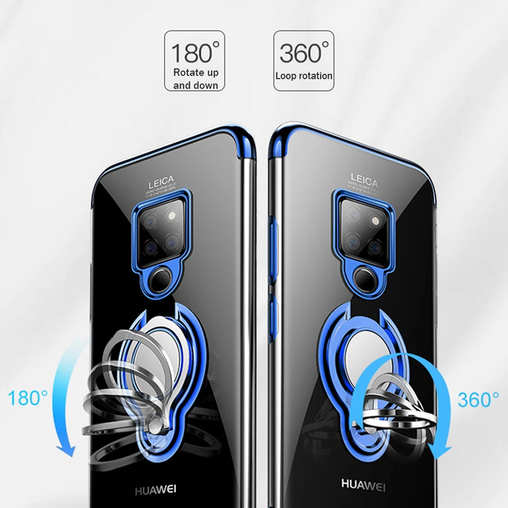 Ультратонкий Прозрачный чехол для телефона huawei P20 mate 10 P10 Lite P30 Pro автомобильный