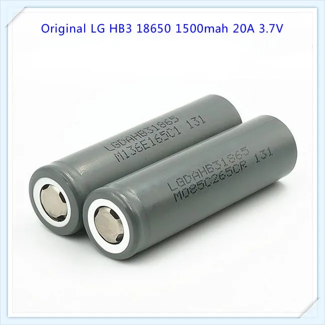 100% оригинал для LG HB3 18650 1500mah 20A Li Ion high drain 3 7 v HB2 VS HB4 призматические батареи (1