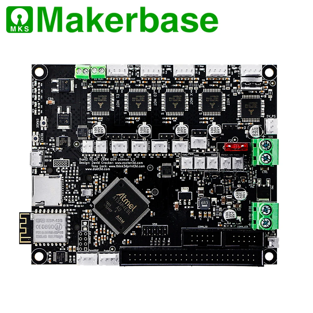 Duet 2 Wifi V1.04 материнская плата Cloned Duet2 Reprap прошивка и мощная 32 битная + 7 &quotпанель из