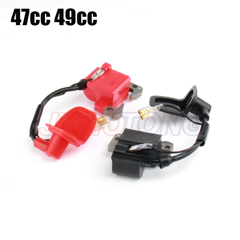 Катушка зажигания 43cc 47cc 49cc Мини Quad Pocket Dirt Bike ATV 2 тактная часть двигателя|ignition coil|43cc