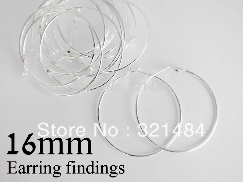 200 шт 16 мм посеребренные французские серьги Крючки с никелевым покрытием|earring