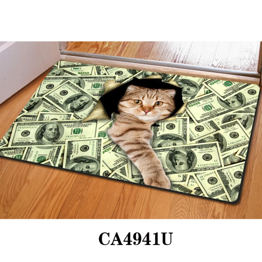 Креативный ковер HUGSIDEA с 3D котом/кошкой напольный коврик забавные игровые коврики