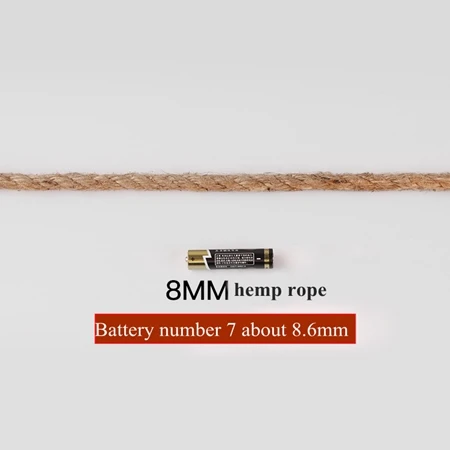 8mm 20m Натуральный джут, не окрашенный, сделай сам, пеньковая веревка, висячая бирка, упаковка для бутылок, шнуры, нить, декоративная веревка, 2 мм, 8 мм, 10 мм-14 мм - Color: 8mm 20m
