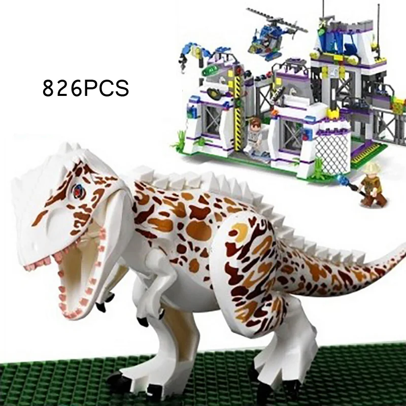 Jurassic World Legoed динозавр парк база тираннозавр рекс получить строительный блок мини