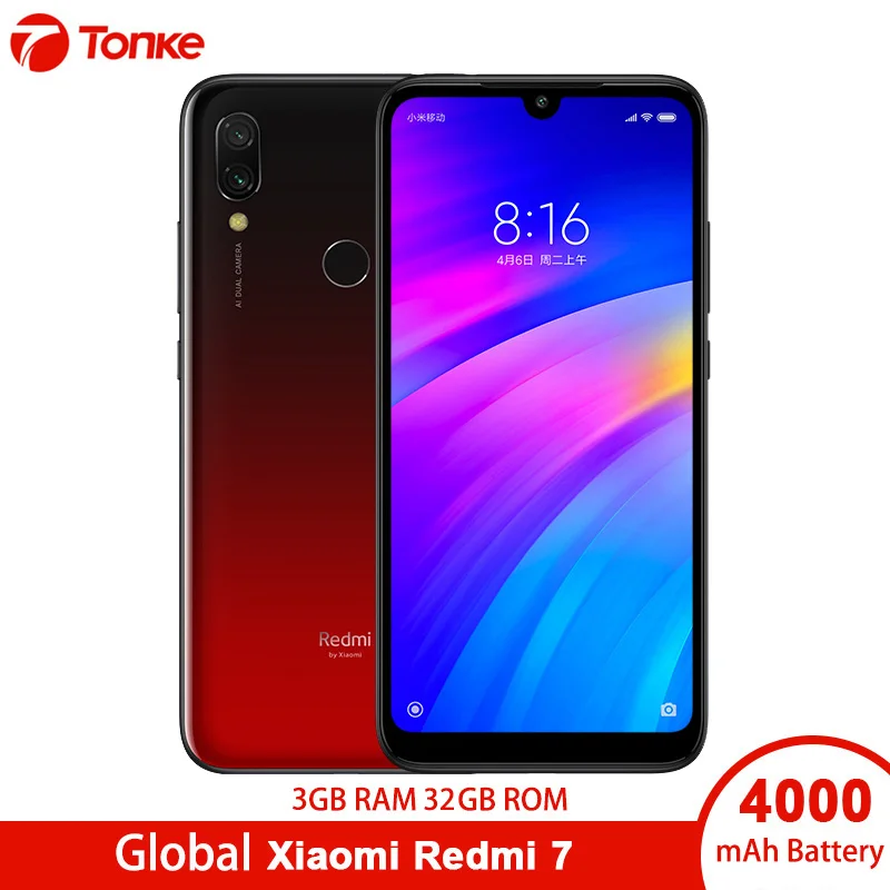 Глобальная версия xiaomi телефона Redmi 7 3 Гб оперативной памяти Оперативная память 32