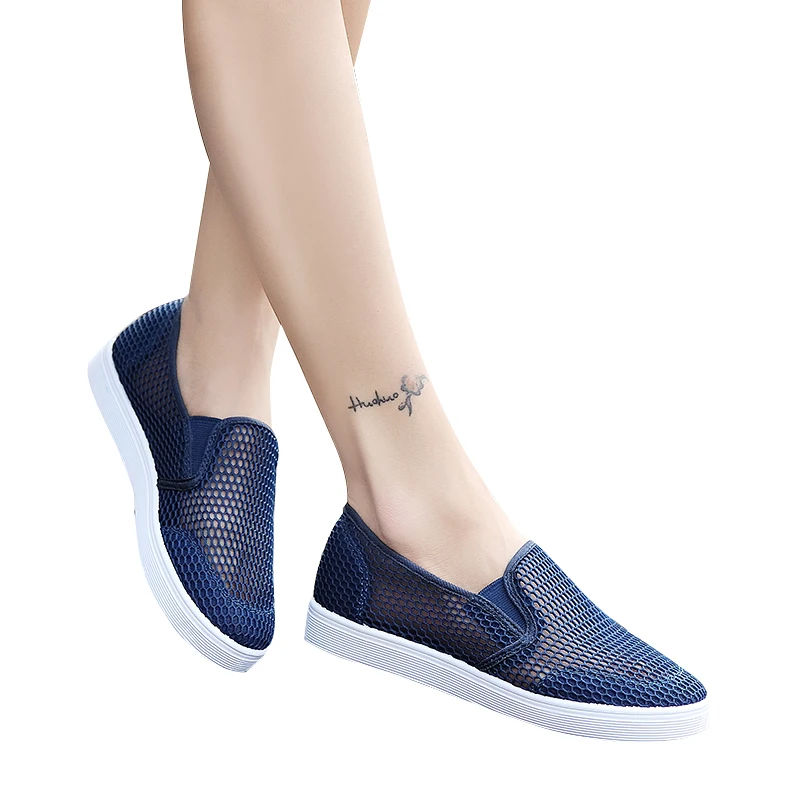 2018 Летняя женская повседневная обувь Лоферы Женская на платформе Женские