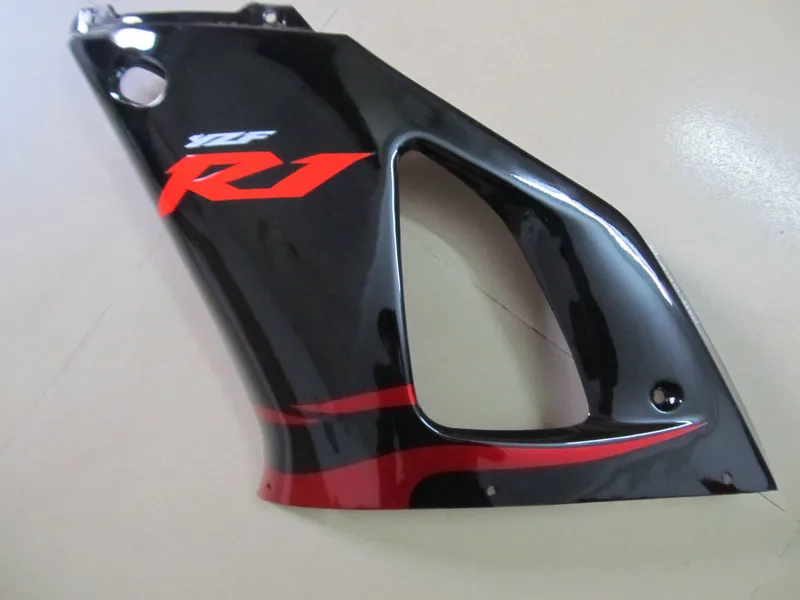Правая боковая верхняя часть обтекателя Для YAMAHA YZFR1 00 01 YZF R1 2000 2001 1000 yzfr1 ABS черный