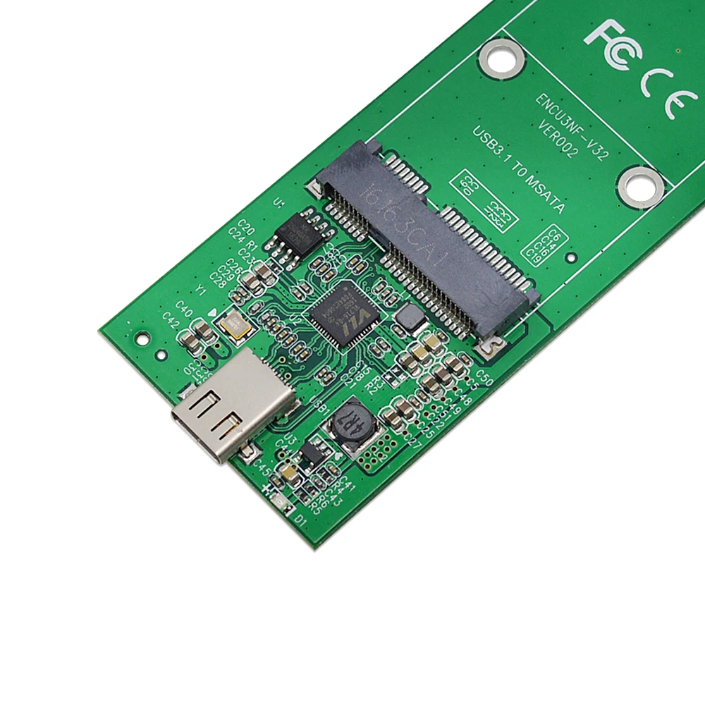 CHIPAL 10 шт. Прочный USB 3 1 кабель с разъемами типа C и mSATA Корпус чехол SSD Гб коробка для