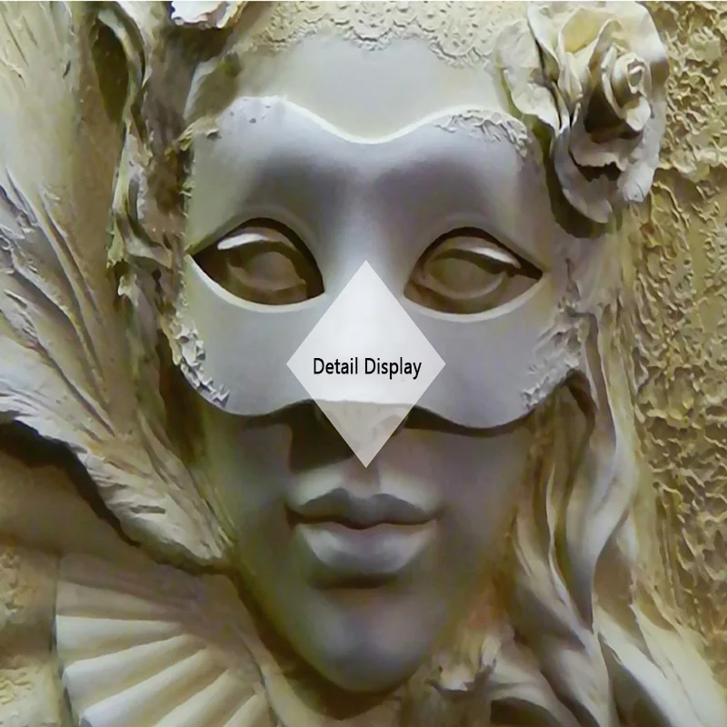 3D Настенные обои на заказ Современная тисненая маска красивая фотография