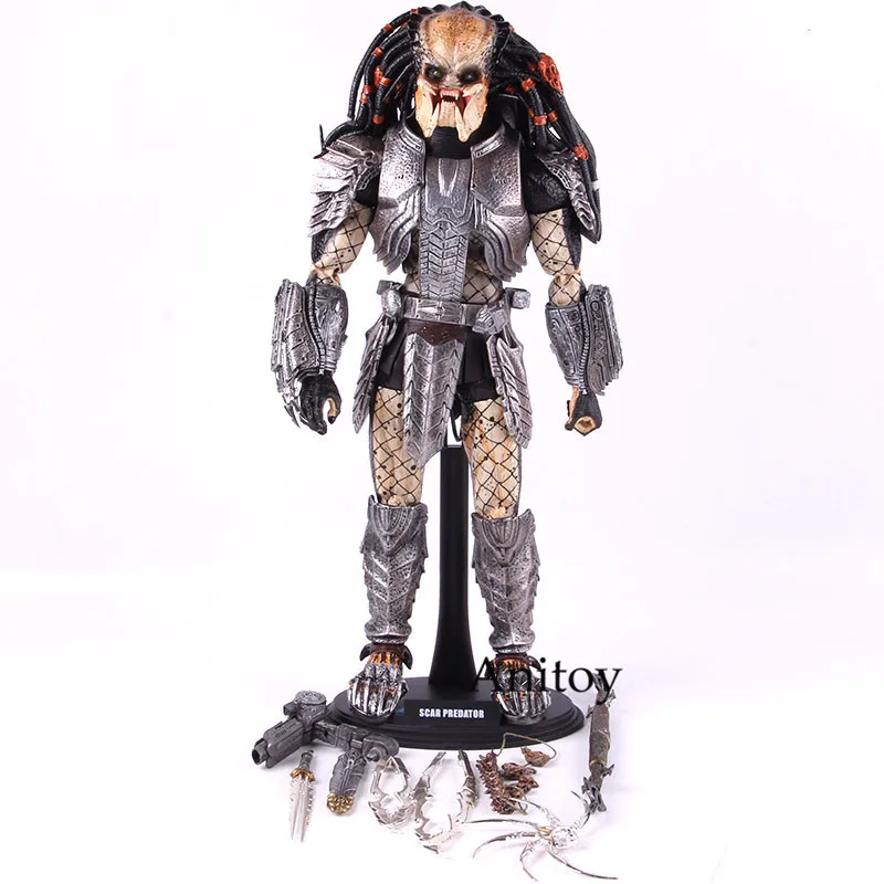 Горячие игрушки 1/6 AVP шрам инопланетянин против Хищника вер. 2,0 MMS190 ПВХ фигурка Коллекционная модель игрушки