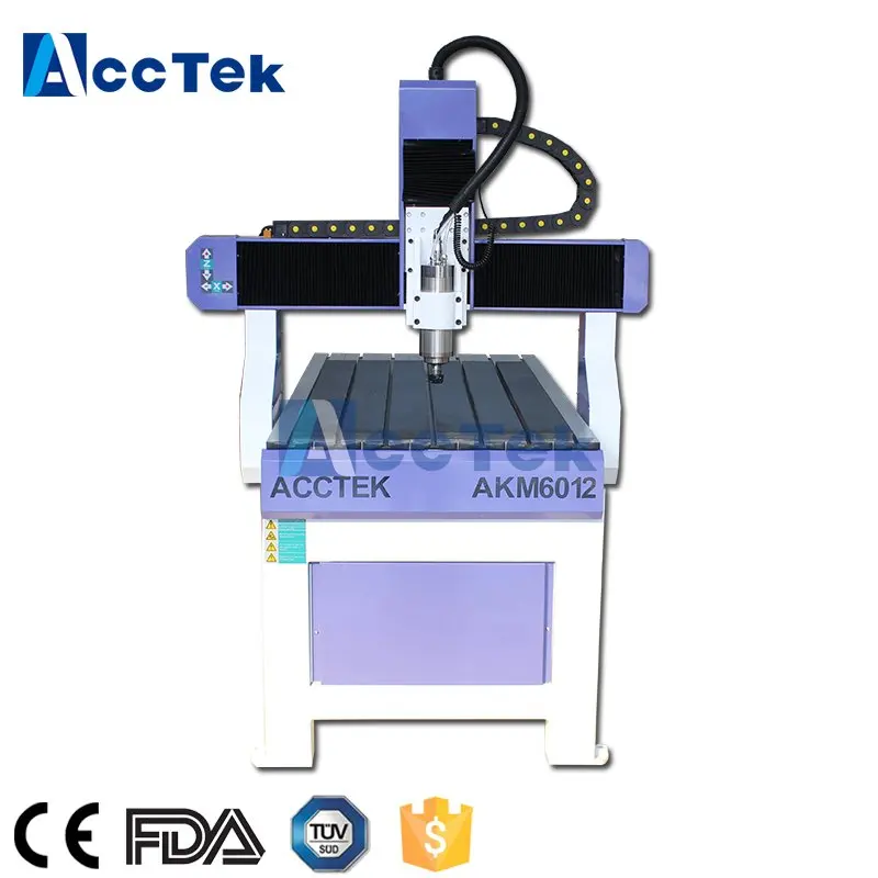 ACCTEK мини 3D 3 оси или 4 оси алюминиевые инструменты мебель для спальни arduino ЧПУ древесины маршрутизатор 6012(6090 6040
