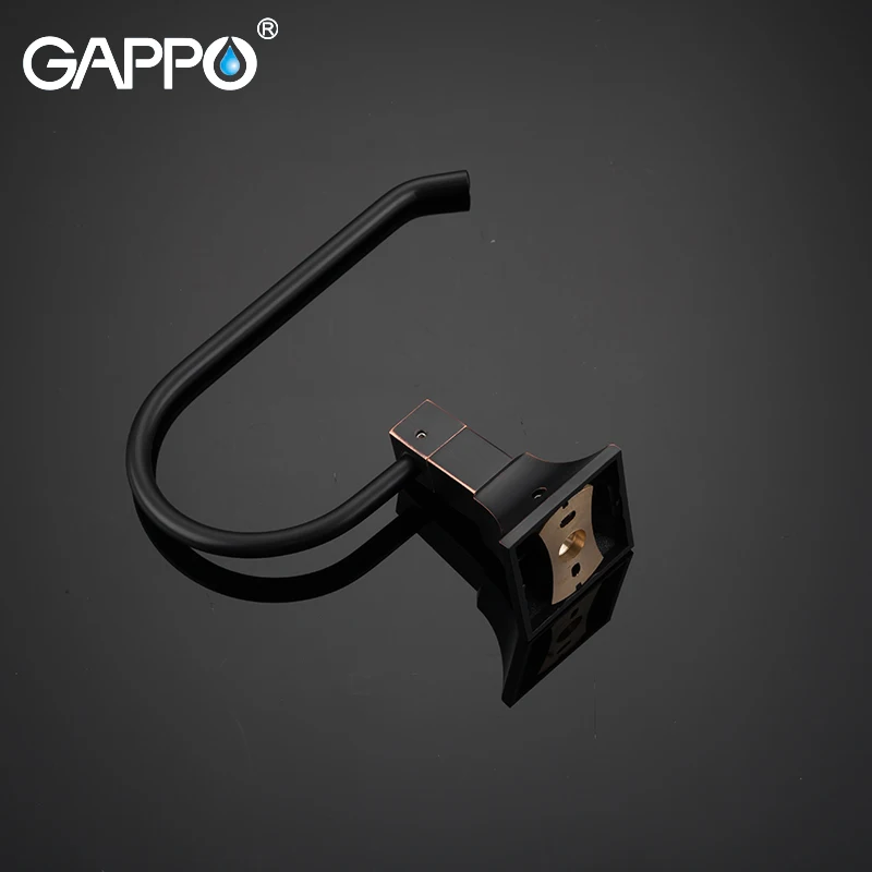 GAPPO черное кольцо для полотенец латунное вешалка ванны аксессуары ванной комнаты