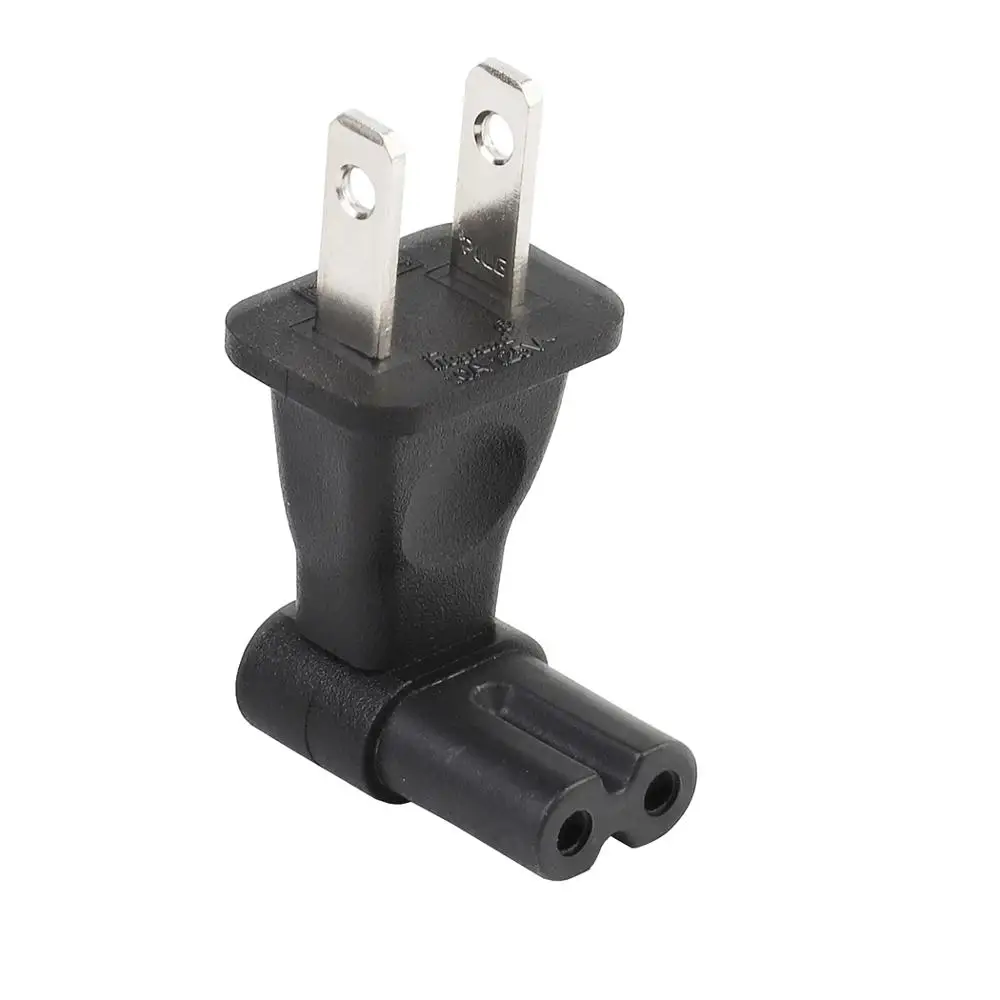 Переходник NEMA 1-15P на IEC320 C7 США адаптер преобразования питания 2-контактный штекер
