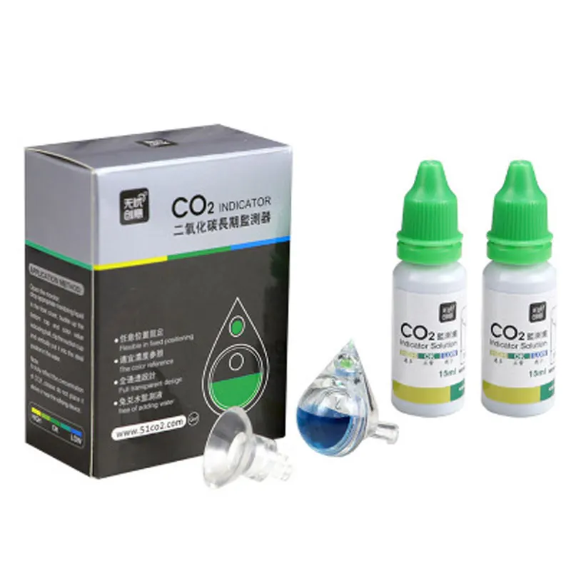 Monitor Kit 2 Аквариум CO2 стекло монитор Индикатор решение углекислого газа Падение тест er PH долгосрочный монитор аквариум 15 мл тест жидкости - Цвет: Monitor Kit 2