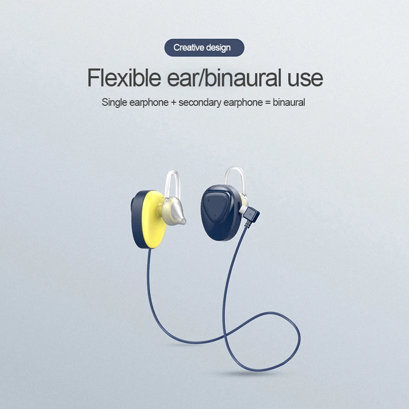 Мини беспроводные Bluetooth наушники вкладыши с микрофоном спортивные гарнитура для