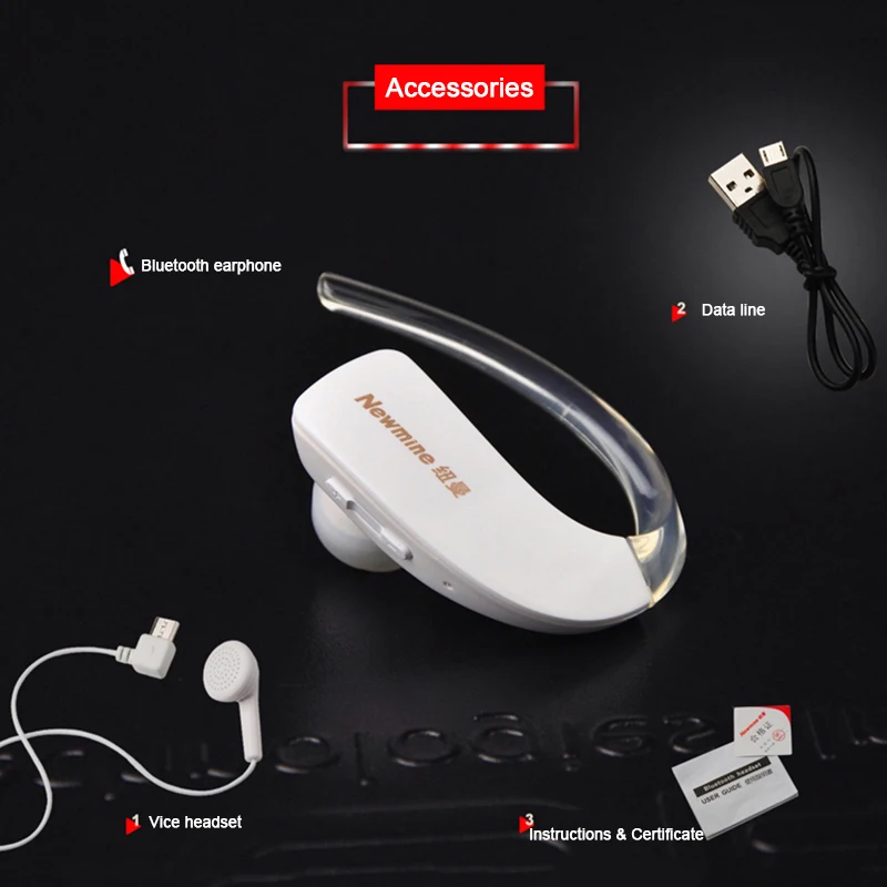 Newmine L32 гарнитура Bluetooth Беспроводной Hands-free версии 4 0 Шум с функцией шумоподавления