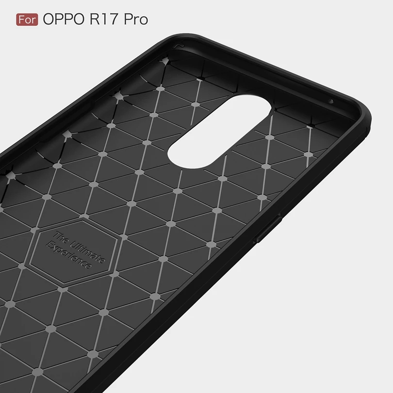 Для OPPO R17 Pro / R17Pro 6 4 &quotчехол из углеродного волокна противоударный мягкий ТПУ
