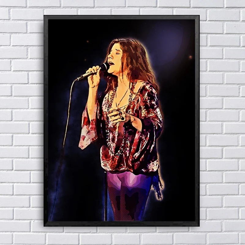 Janis Joplin холст постер картина печать стены Искусство домашний декор|Рисование и