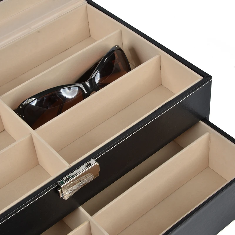 12 сеток ручной работы коробка для очков Ювелирные изделия Органайзер ювелирных