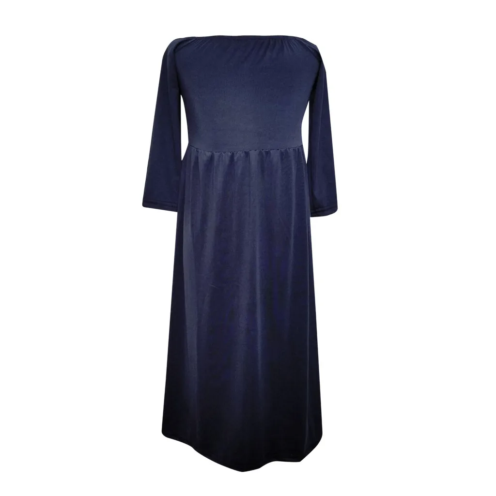 Family Matching Clo thes Mommy&Me Pregnants Child Photography Props Off Shoulder Long Dress Nursing Dress Mom And Daughter Dress