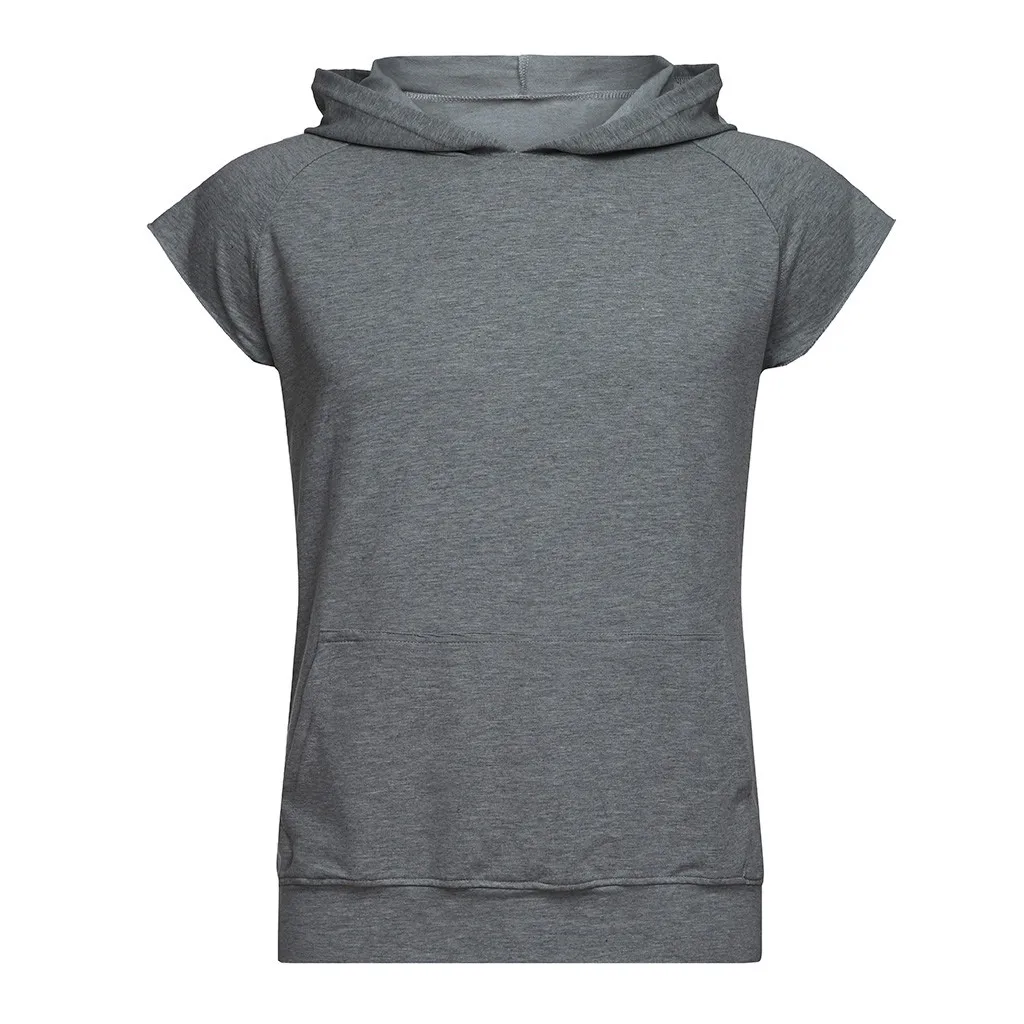 Dark Gray Модная мужская жилетка с капюшоном, куртки, летняя одежда для бодибилдинга, тренажерного зала, легкая безрукавка, контрастная толстовка с капюшоном, топы, мужская одежда - Цвет: Dark Gray