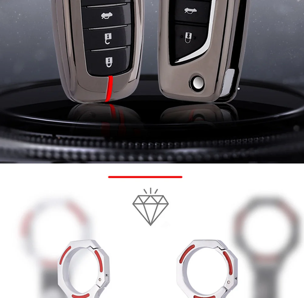 Чехол для ключей автомобиля из цинкового сплава для Toyota Fortuner Rav4 Camry Highlander Crown Corolla пульт дистанционного управления Fob оболочка Защитная крышка брелок сумка