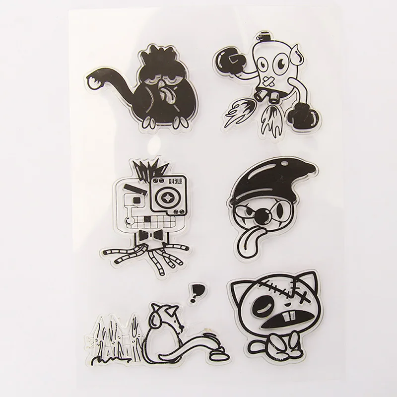 Винтажный мультяшный ET прозрачный силиконовый штамп для скрапбукинга Сделай Сам