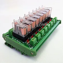 DIN рейка 8 SPDT 16A модуль интерфейса реле мощности OMRON 12 в пост. Тока