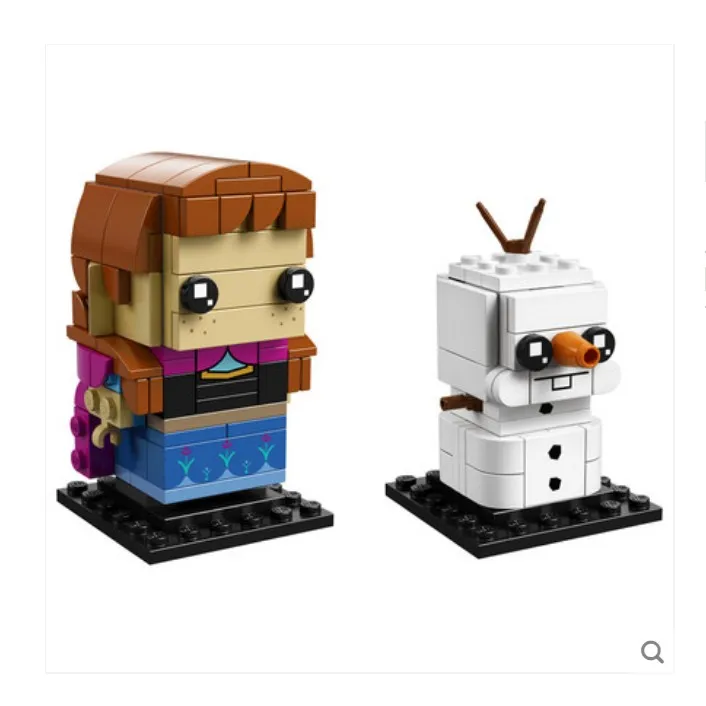 41618 Новинка Brickheadz Эльза Анна Девушка друг Brickhead 41617 красота и чудовище колокольчик кирпичные головки строительные блоки с - Цвет: 41618