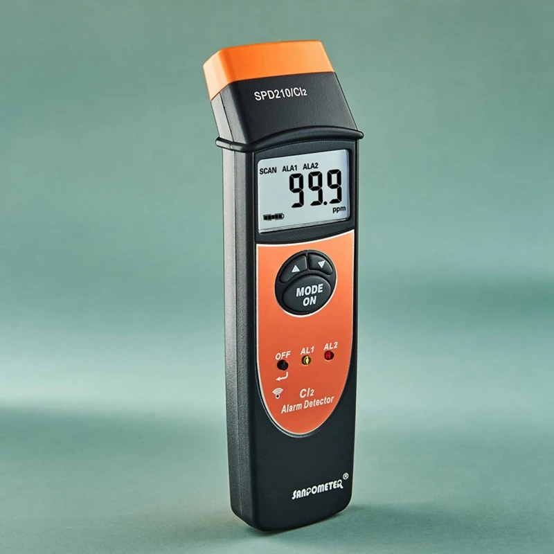 Портативный детектор хлора CL2 0 ~ 100PPM анализатор газа 0.1PPM точный тестер с ЖК