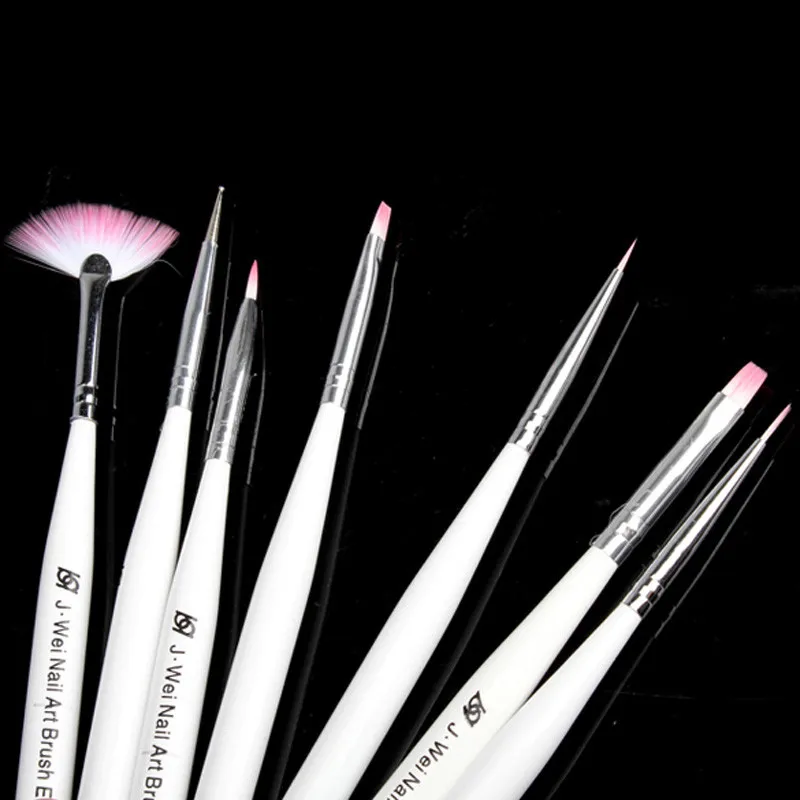 7 шт./компл. ручка для рисования ногтей гелевые насадки кисти рисования|drawing brush|brush