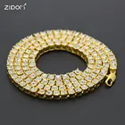 Цепочка для мужчин и женщин, выразительное ожерелье в стиле хип-хоп, теннисная цепь шириной 5 мм, сверкающие Чокеры в стиле хип-хоп, бижутерия