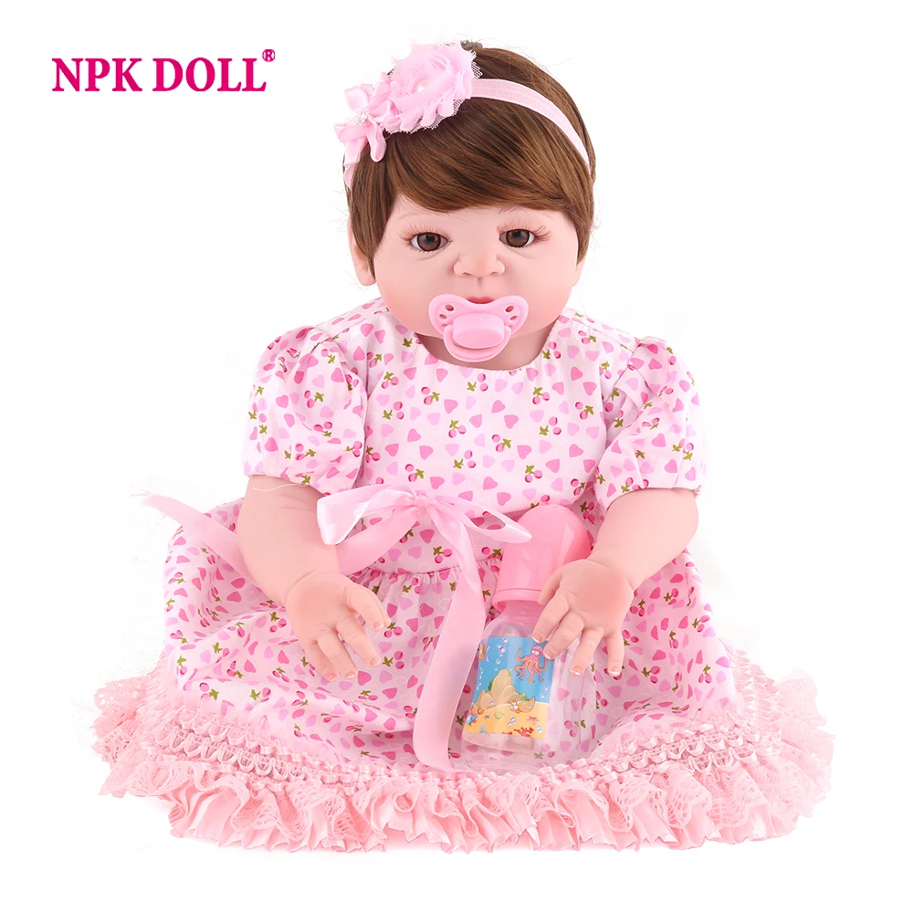 Кукла NPKDOLL 22 дюйма 55 см силиконовая Reborn мягкая Bjd кукла принцессы игрушки для